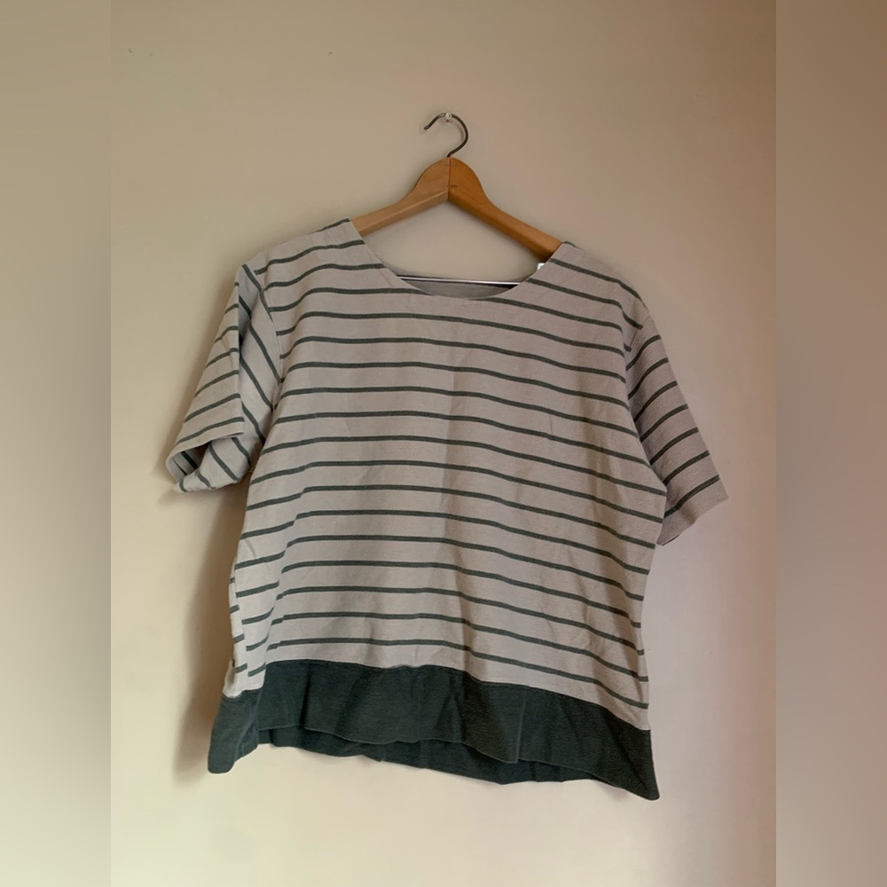 Bobbie Brooks Striped Shirt vintage cropped 90’s